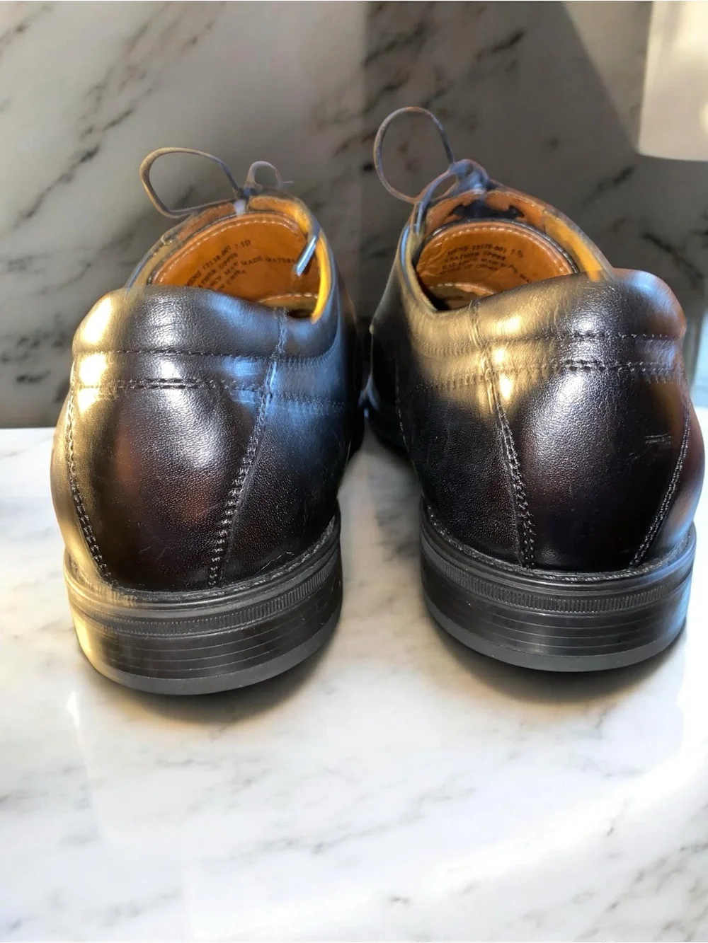 Florsheim Midtown Cap Toe Oxford Men's 7.5 D Black Leather Dress Shoes 12138-001